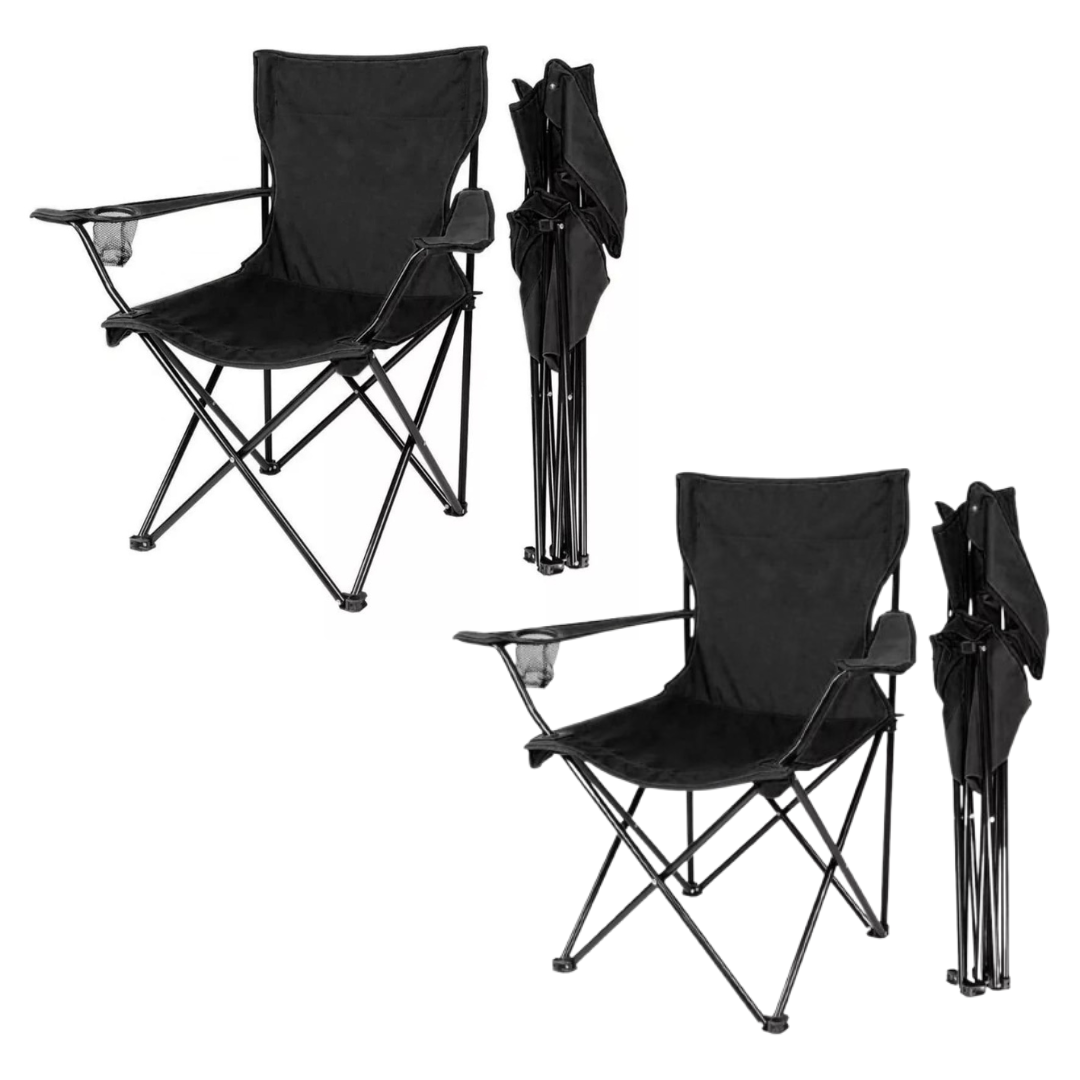 Silla Plegable Con Portavasos Camping