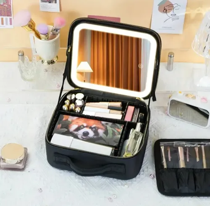COSMETIQUERA DE MAQUILLAJE CON ESPEJO