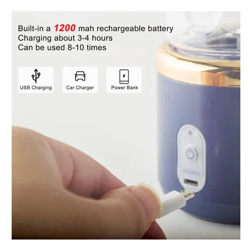Licuadora Portatil Recargable 2 Vasos
