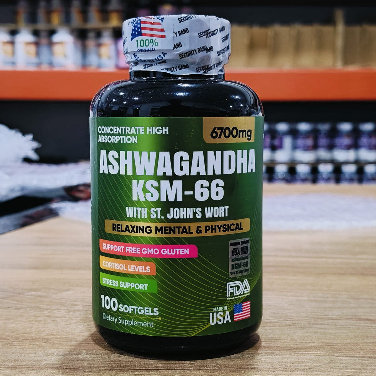 ASHWAGANDHA ORIGINAL KSM66 X100 SOFTGELS