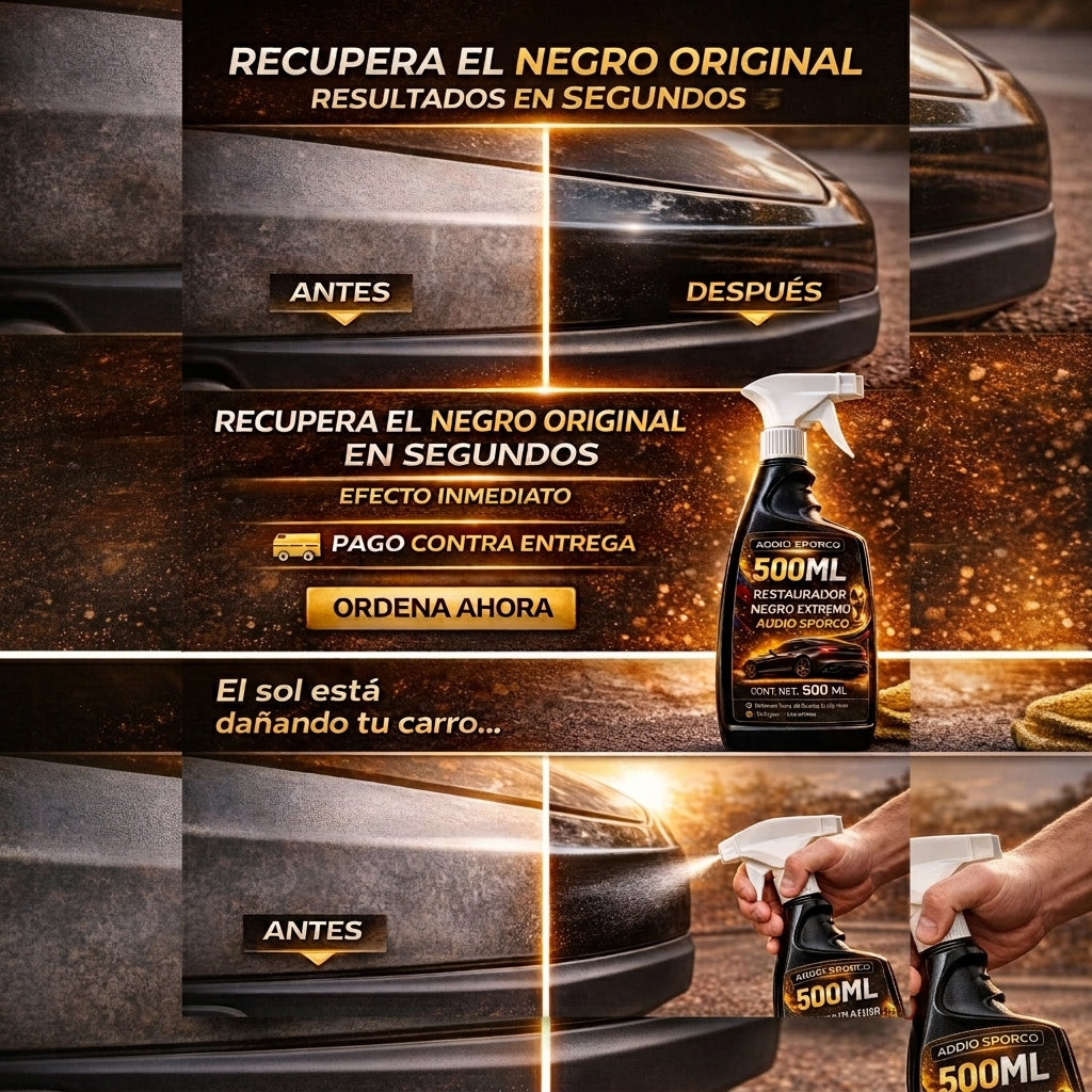 Restaurador Partes Negras Addio 500ML
