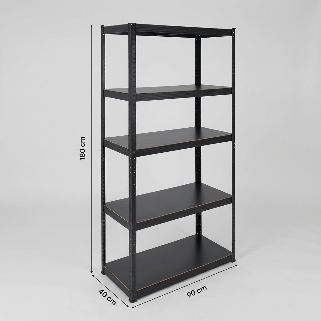 Estante Rack 5 Niveles NEGRO