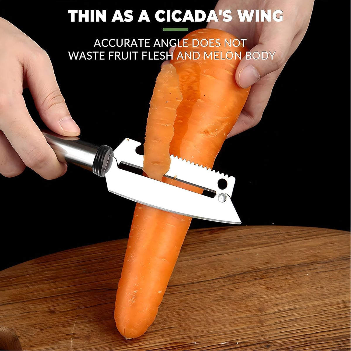 Cuchillo 4 En 1 Pelador Multifuncional