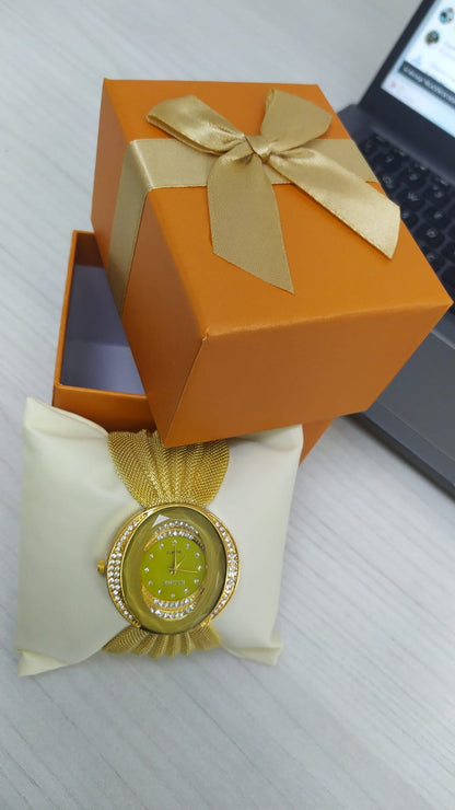 Reloj Mariposa Dorado Mujer