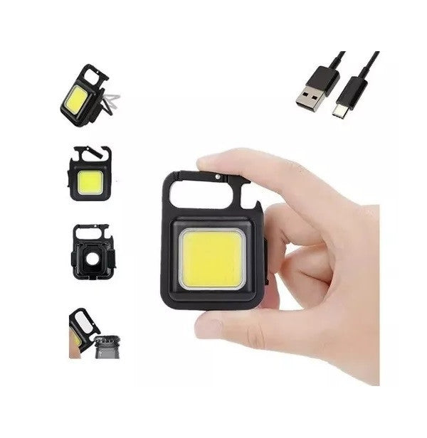 Llavero Linterna LED Recargable Magnético Multifuncional