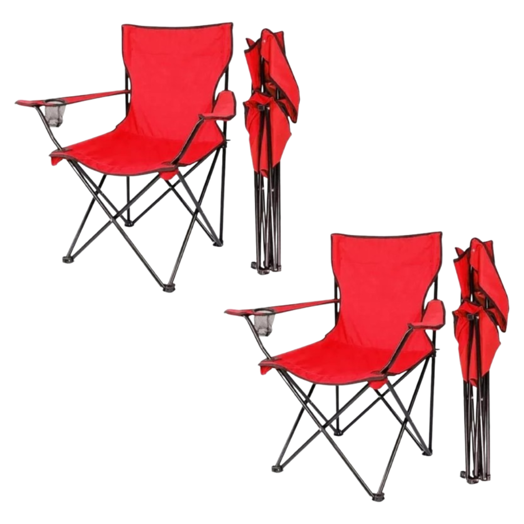 Silla Plegable Con Portavasos Camping