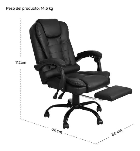 Silla Gamer Ergonómica Houzer con Respaldo Reclinable