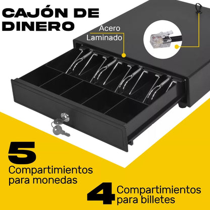 Cajon De Dinero Metalico 4 Billetes