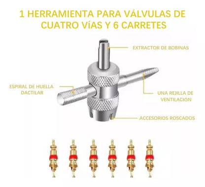 Kit de Herramientas para Cambio y Reparación de Neumáticos
