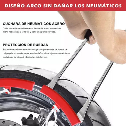Kit de Herramientas para Cambio y Reparación de Neumáticos