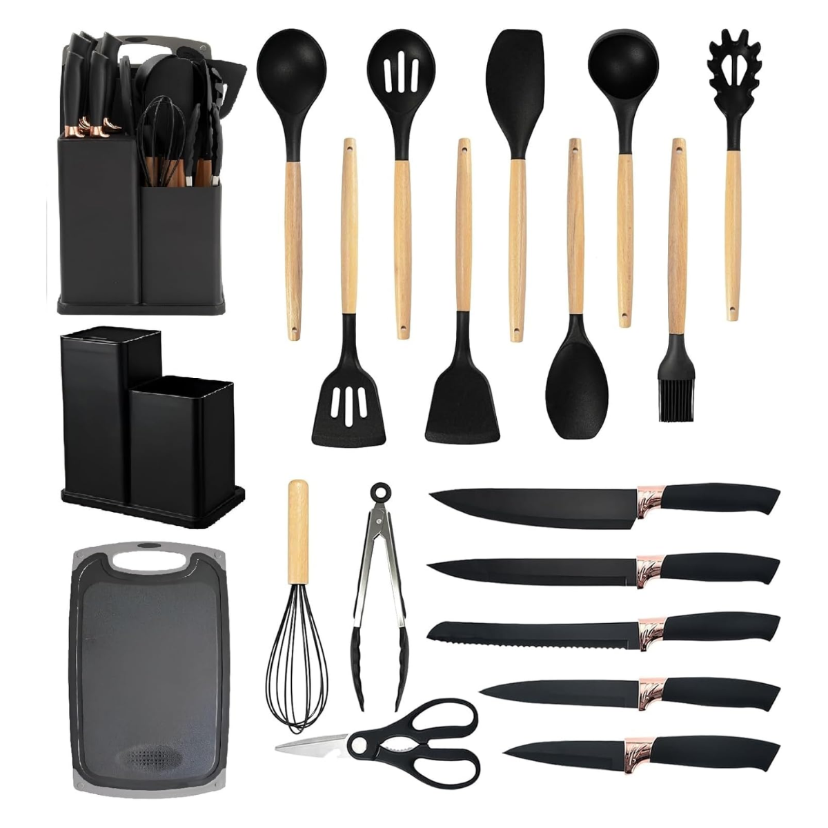 SET DE UTENSILIOS DE COCINA 19 PZ GRANDE