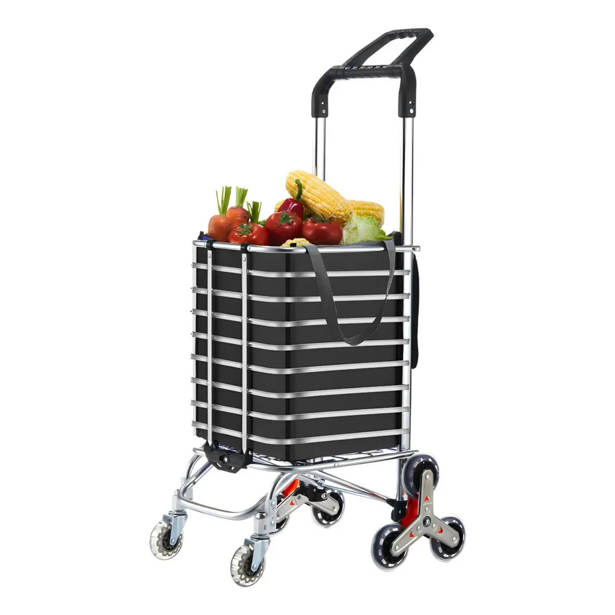 Carrito de Compras Plegable de 8 Ruedas