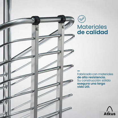 Carrito de Compras Plegable de 8 Ruedas