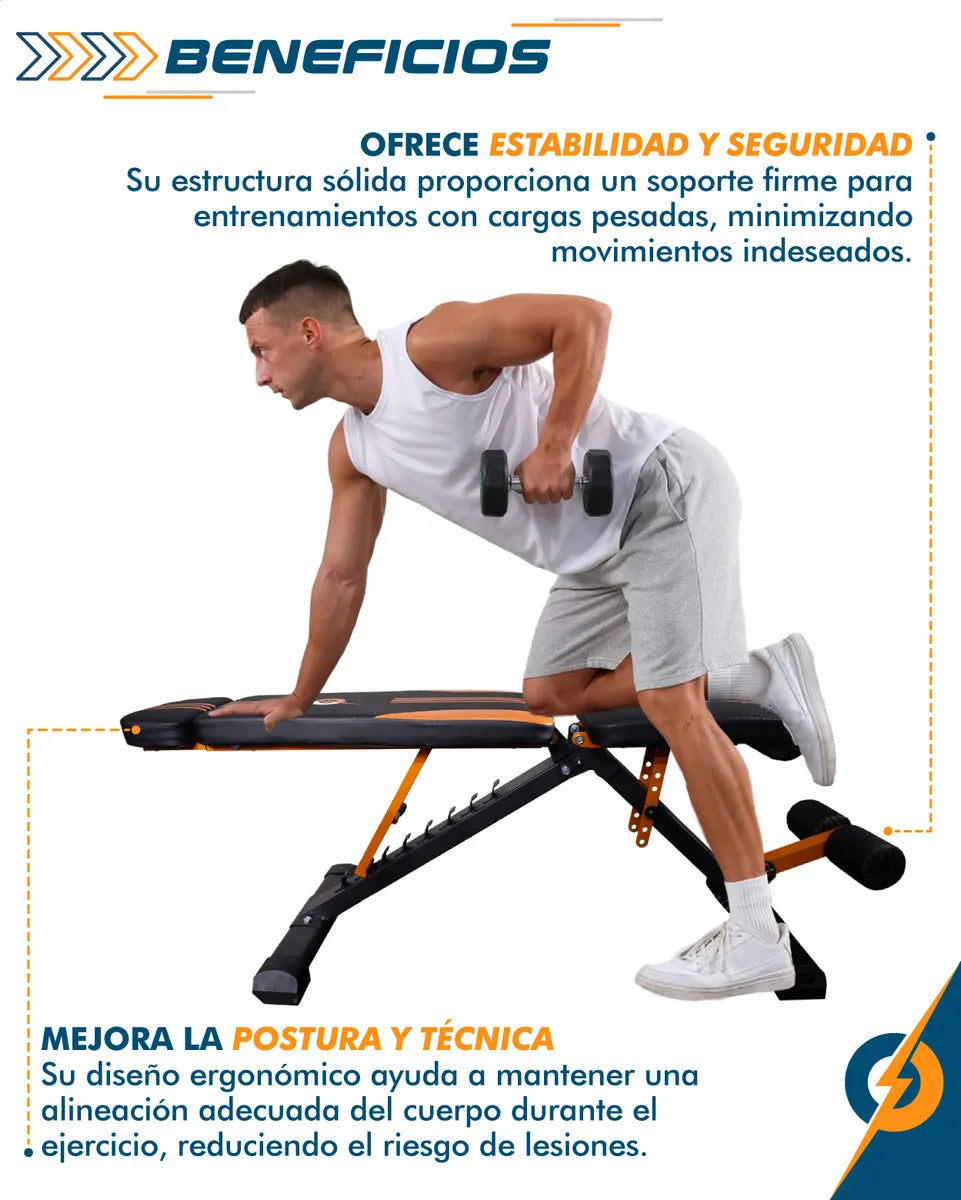 Banco Multifuncional Entrenamiento Pbold