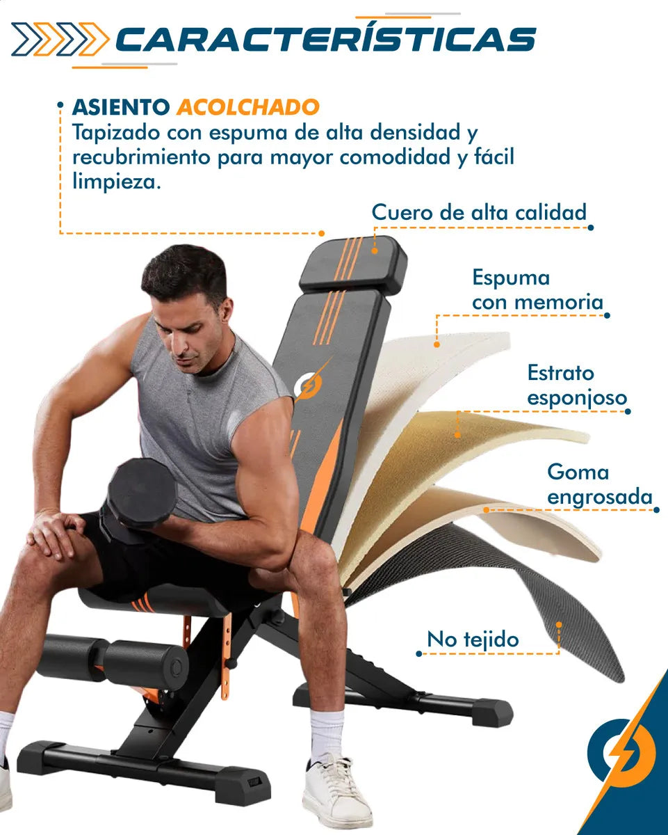 Banco Multifuncional Entrenamiento Pbold