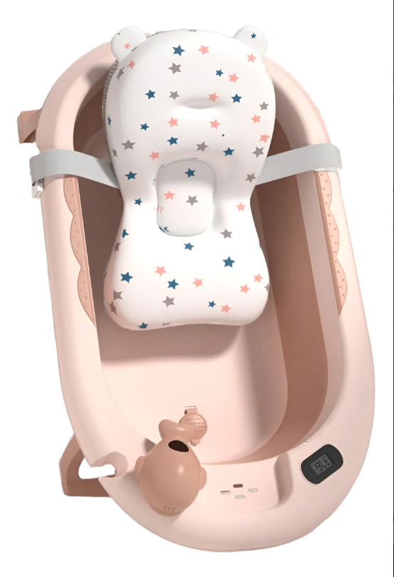 Bañera Plegable para Bebé con Termometro