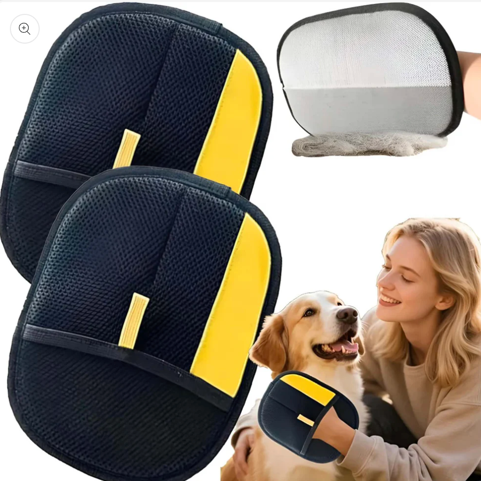 Guantes para Mascota Quitapelos y Masajeador