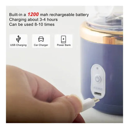 Licuadora Portatil Recargable 2 Vasos