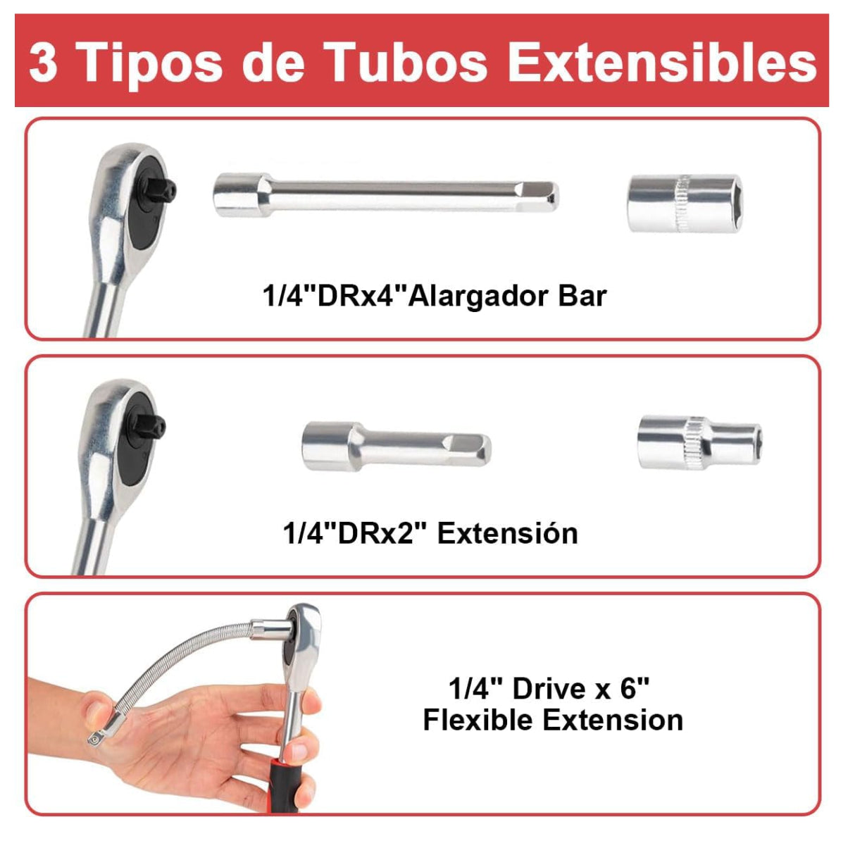 Kit herramienta 46pcs Ratchet estuche