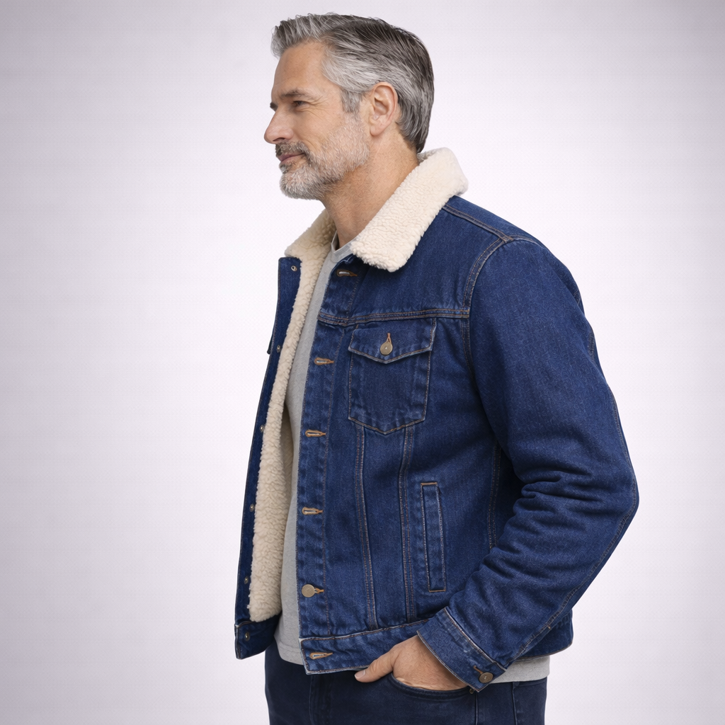 Chaqueta en Jean Ovejera – Forrada en Borrego
