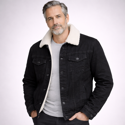Chaqueta en Jean Ovejera – Forrada en Borrego