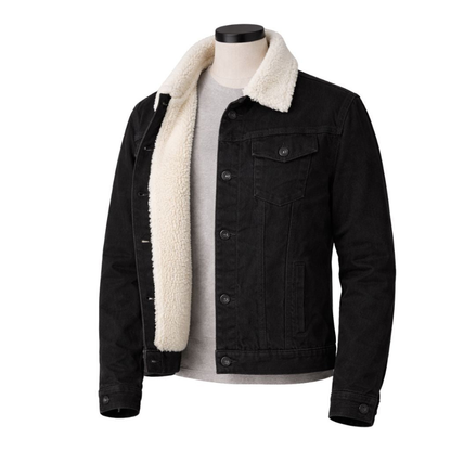 Chaqueta en Jean Ovejera – Forrada en Borrego