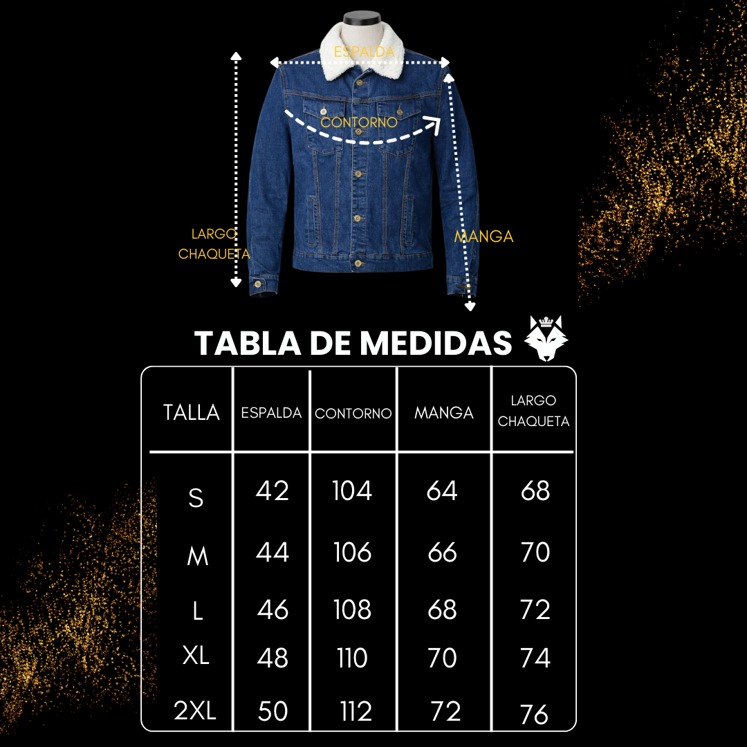 Chaqueta en Jean Ovejera – Forrada en Borrego