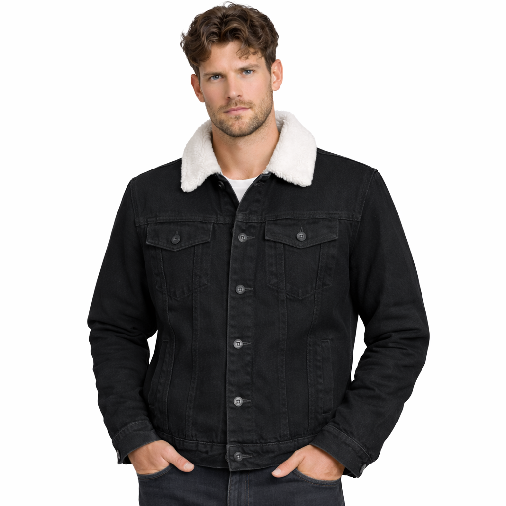 Chaqueta en Jean Ovejera – Forrada en Borrego