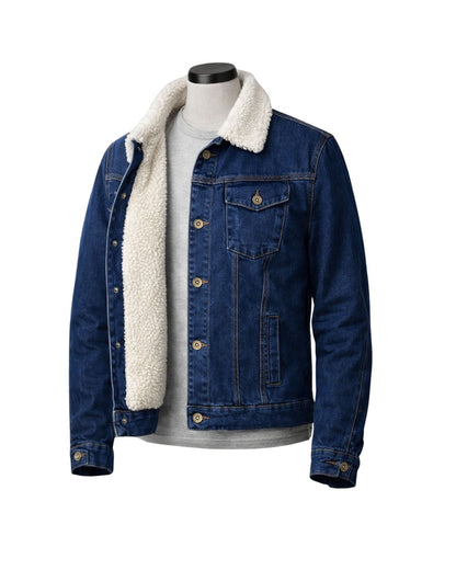 Chaqueta en Jean Ovejera – Forrada en Borrego