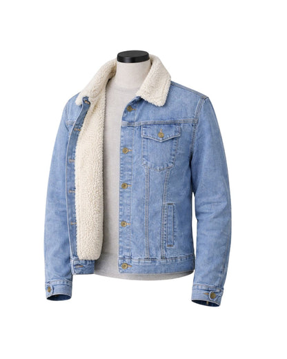 Chaqueta en Jean Ovejera – Forrada en Borrego