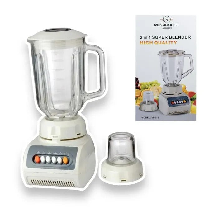 Licuadora Power Blend Pro 2 en 1 – Multifuncional con Vaso Triturador