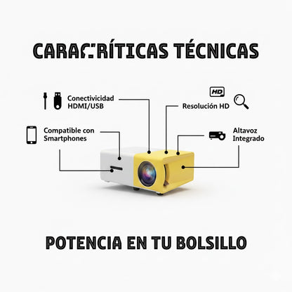 Proyector Cine Portátil HD