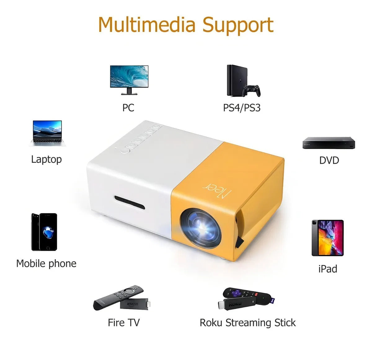 Proyector Cine Portátil HD