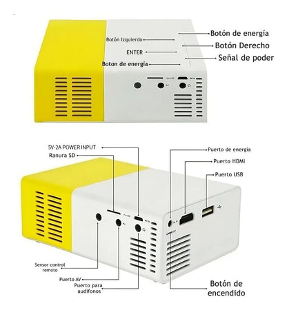 Proyector Cine Portátil HD