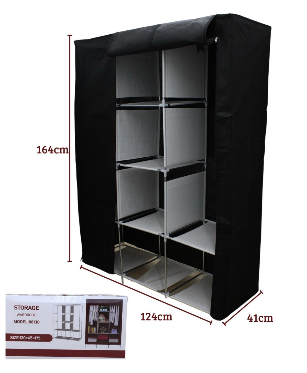 Armario 3 PUESTOS CLOSETDe Tela GRANDE