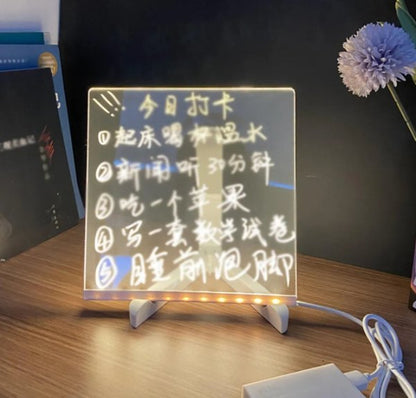 Tablero LED Personalizable con 7 Lápices de Colores