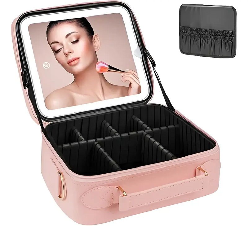 COSMETIQUERA DE MAQUILLAJE CON ESPEJO