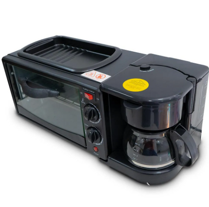 Horno Cafetera 3 En 1 + Set cuchillos