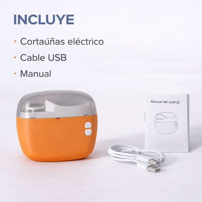 Cortaúñas Eléctrico Inteligente 2 en 1 Recargable