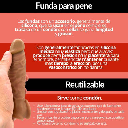 Funda Pene Realist Extensión 16CM FUN007