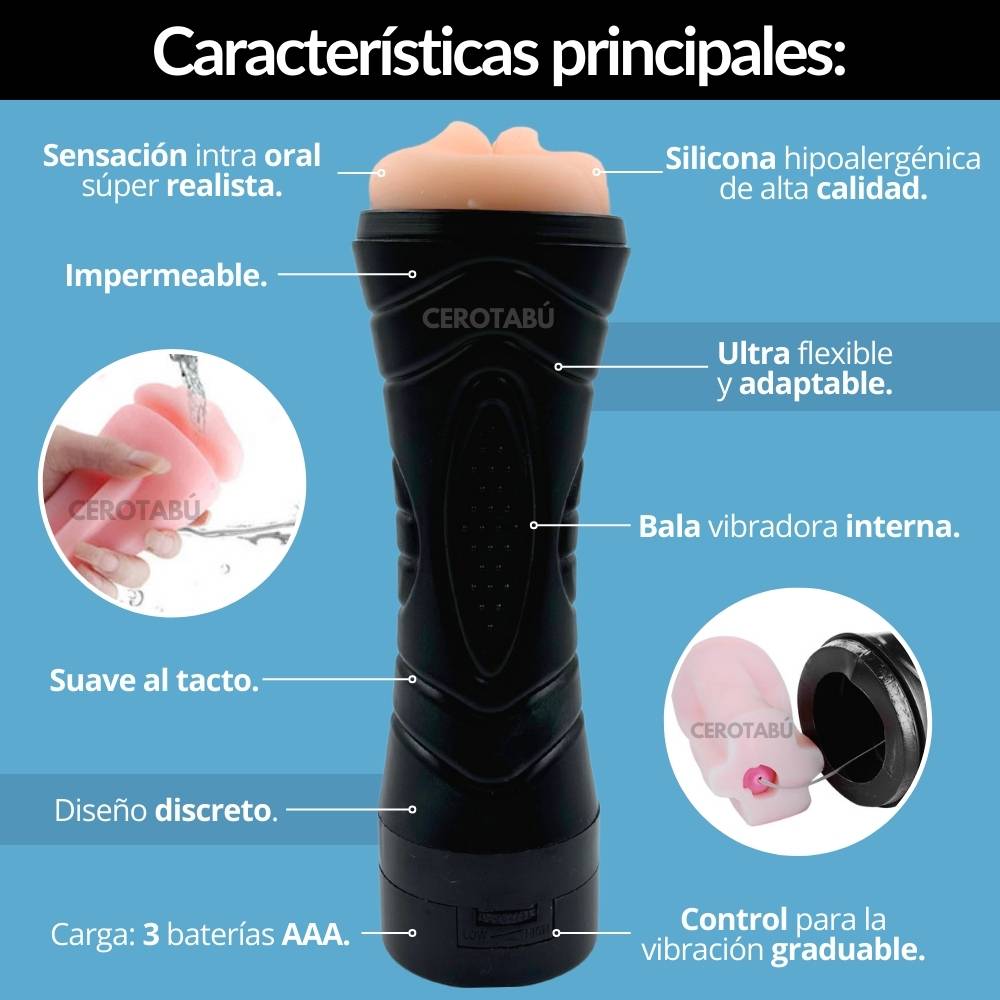 Vagina Realista Vibrador  MAS008