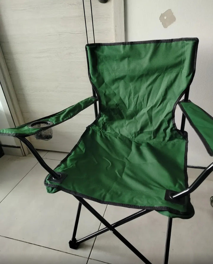 Silla Camping plegable con Portavaso