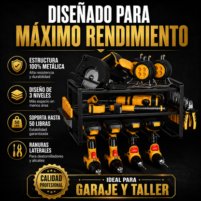 ORGANIZADOR DE HERRAMIENTAS 2 REPISAS