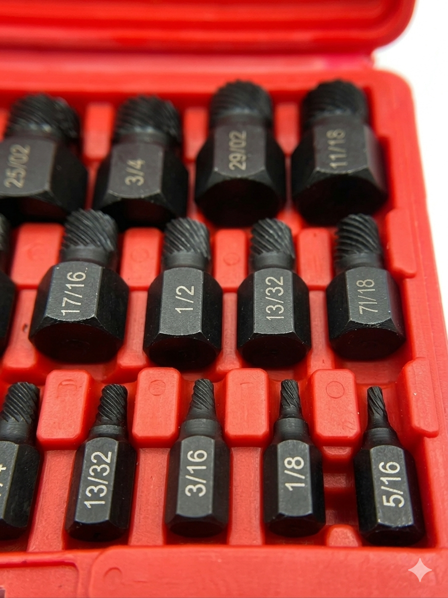 EXTRACTOR DE TORNILLOS JUEGO 25 PCS
