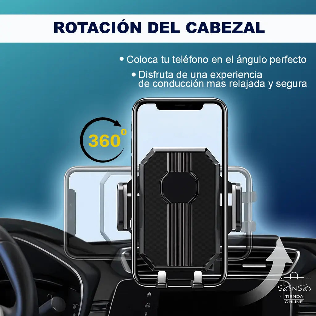Soporte de Celular para Carro con Ventosa y Brazo Extensible 360°