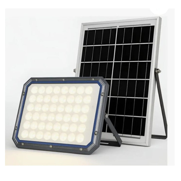 Reflector LED Solar 500W con Panel Solar y Control Remoto