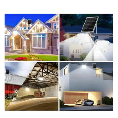 Reflector LED Solar 500W con Panel Solar y Control Remoto
