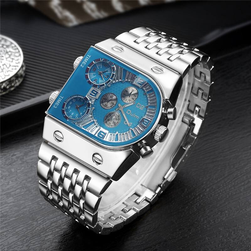 RELOJ OULM 9315  3 ZONAS HORARIAS SIMULT