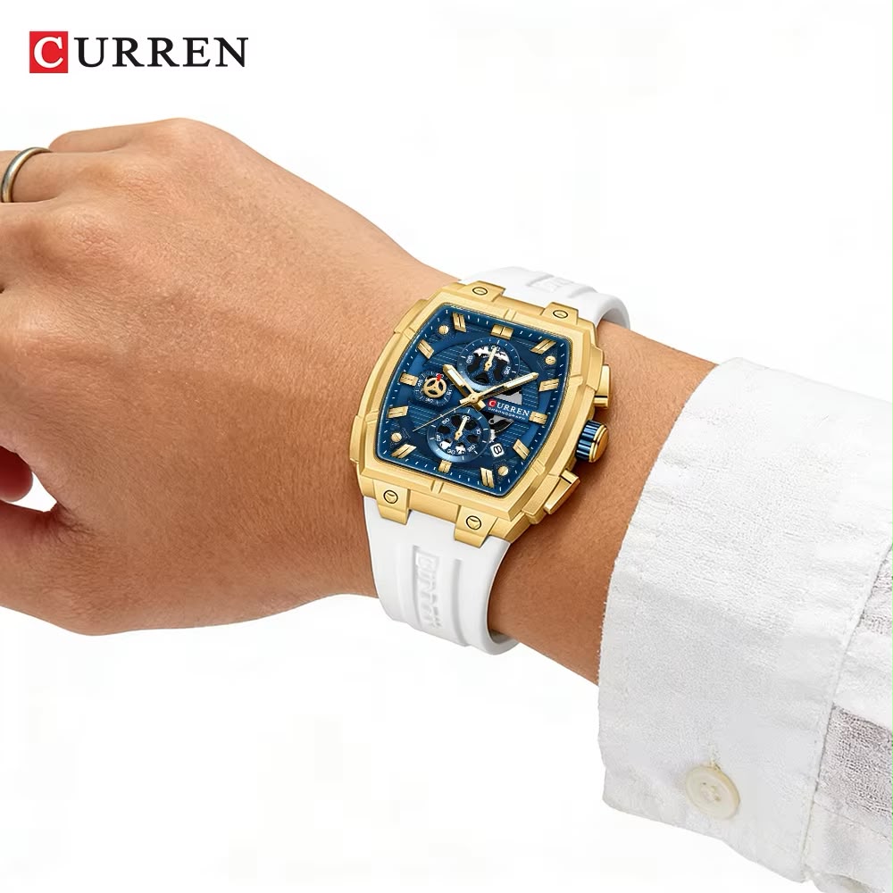 Reloj Curren 8488  Pulso Silicona Hombre