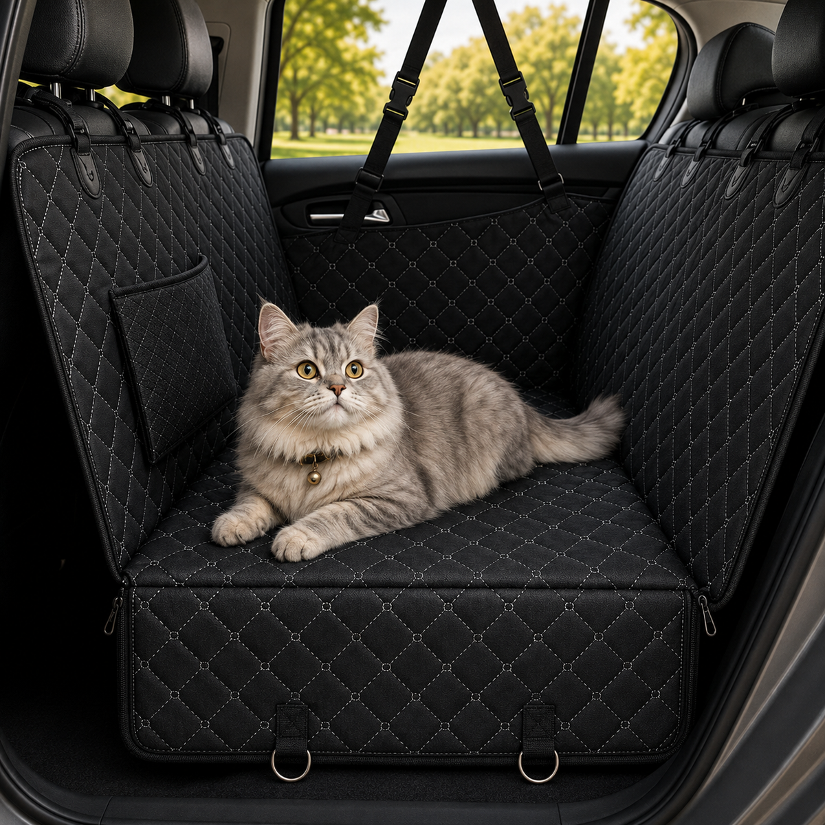 CAPA Y FORRO PROTECTOR DE ASIENTO PARA MASCOTAS